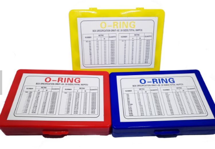 Reparatur-Werkzeugkasten-Hardware-O-Ring-Sets, farbige Gummi-O-Ringe, Dichtungskasten-O-Ring-Set zum Abdichten