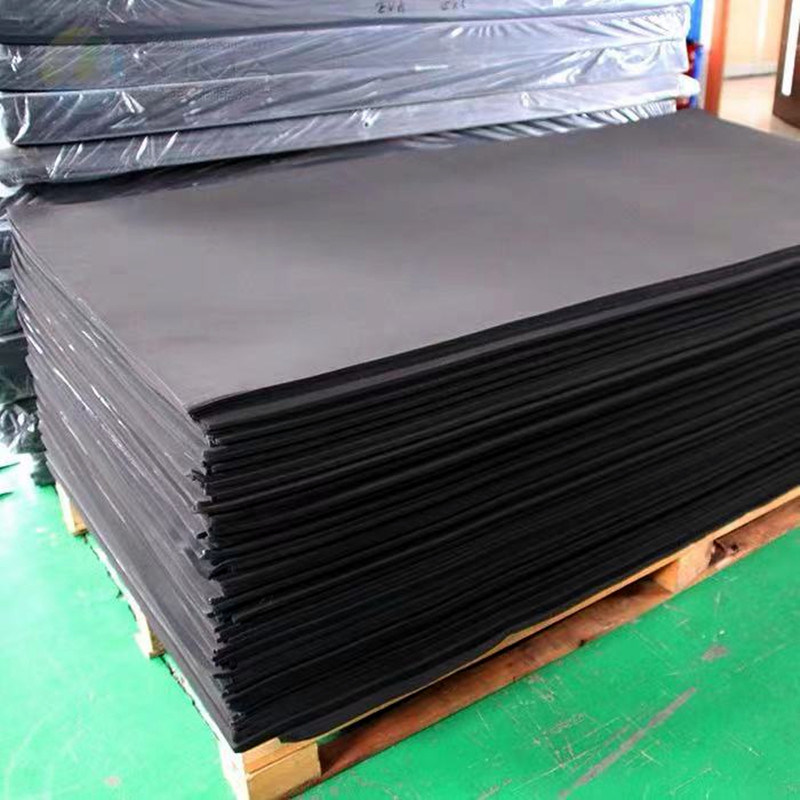 Absorção de choque industrial preta da folha do neopreno SBR FKM NBR EPDM de T